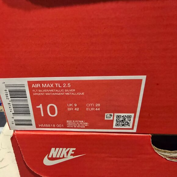 Nike Air Max TL 2.5 Metallic Silver HM8818-001 Men's Size 10 New Sneakers Shoes - Picture 11 of 15
